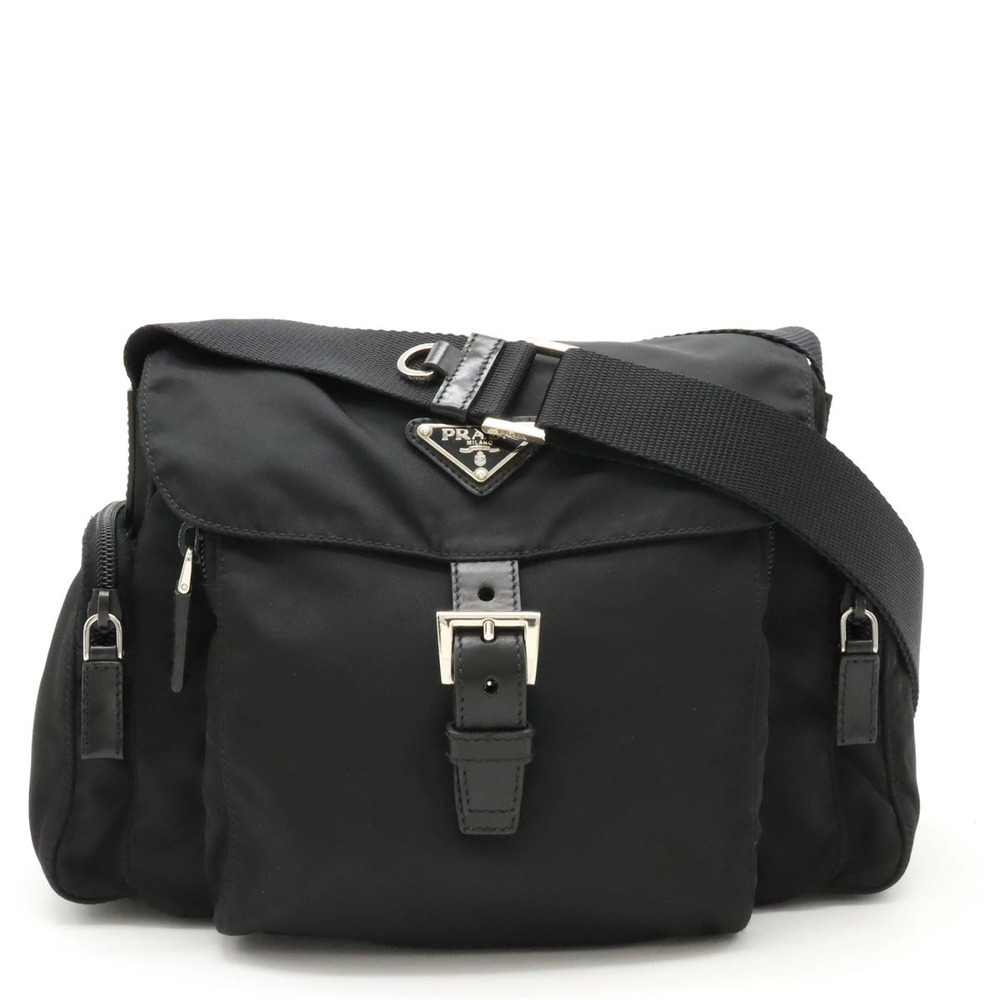 Prada Messenger Crossbody Leather NERO Black